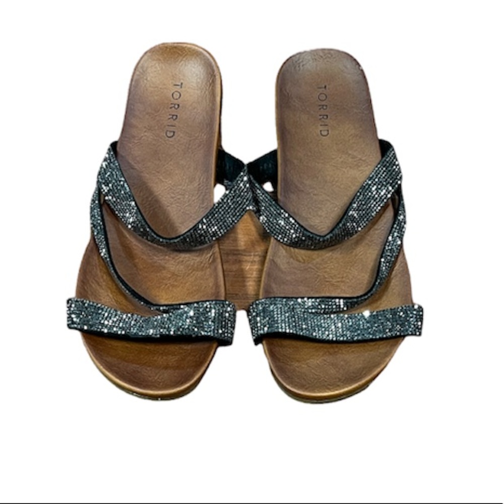 Torrid bling rhinestones sandals size 9 women